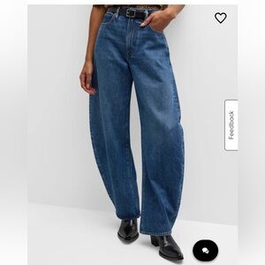 Frame Denim Blue Wide Leg Jeans